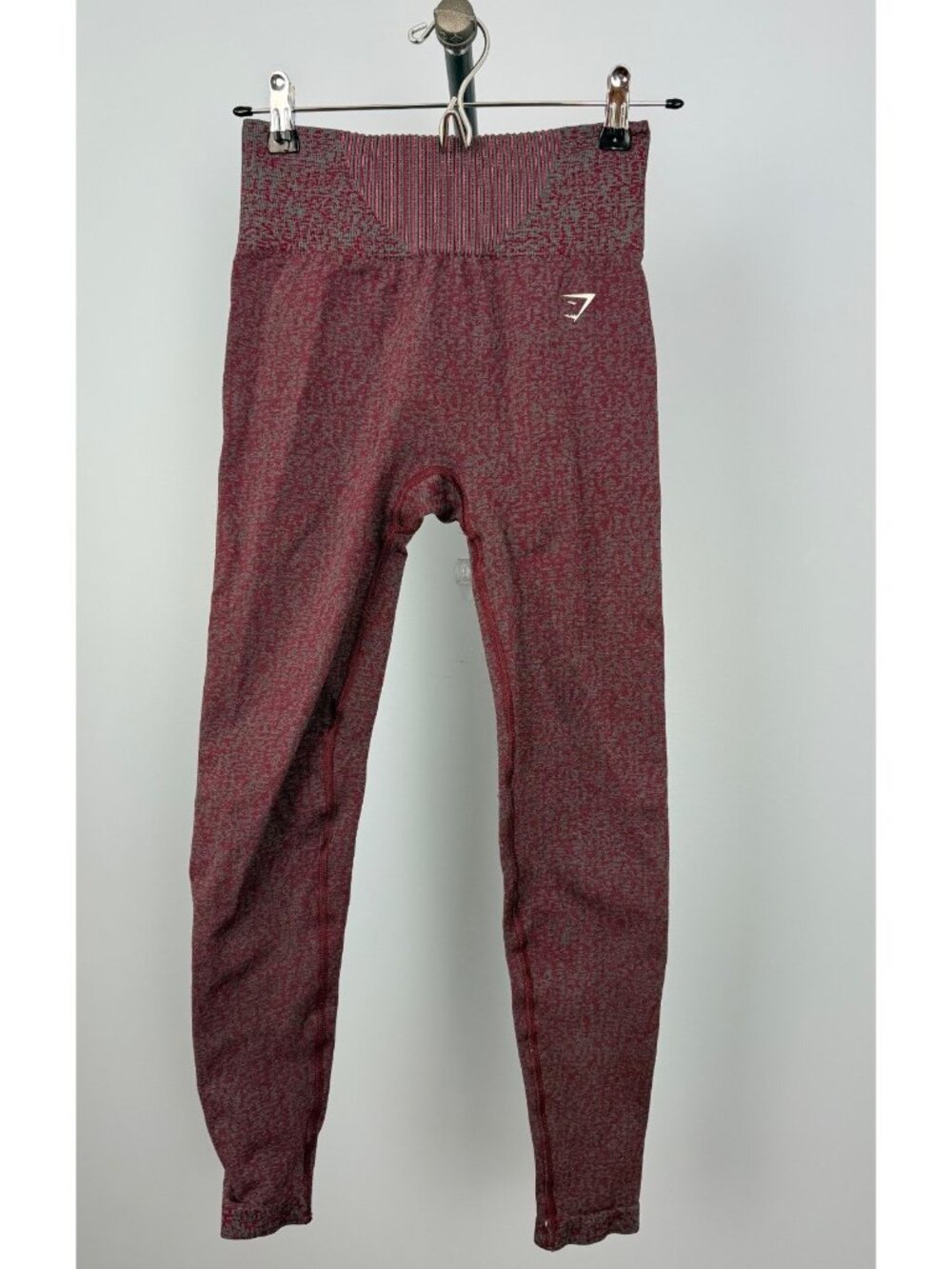 Gymshark Marl Seamless High-Waisted Womens S Leggings Purple/Gray Activewear